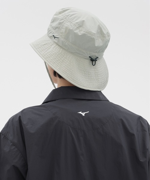 MARGARET HOWELL(マーガレットハウエル)の「WATER REPELLENT LIGHTWEIGHT NYLON POPLIN(ハット・レディース・グレー系その他/ブラック・FREE)」の9枚目の写真