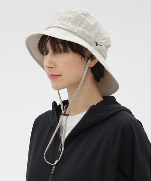 MARGARET HOWELL(マーガレットハウエル)の「WATER REPELLENT LIGHTWEIGHT NYLON POPLIN(ハット・レディース・グレー系その他/ブラック・FREE)」の11枚目の写真