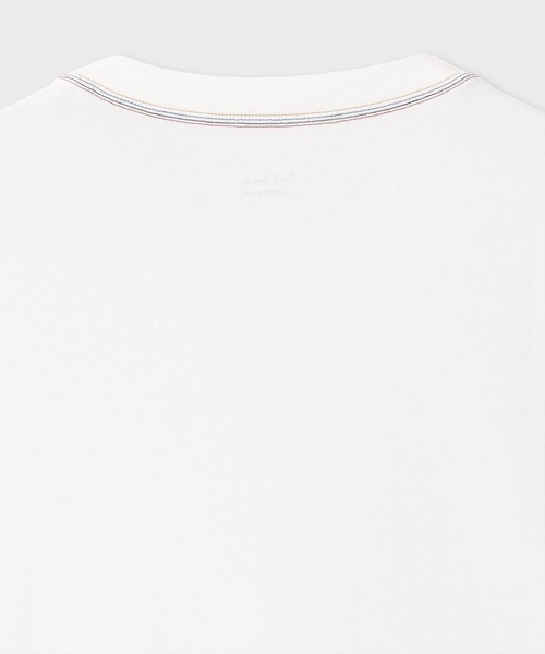 Paul Smith(ポールスミス)の「【ラウンジウェアー】“Artist Stripe Embroidery” Tシャツ【853362 7391S】(Tシャツ/カットソー・メンズ・ホワイト/ネイビー/ブラック・MEDIUM/LARGE)」の8枚目の写真