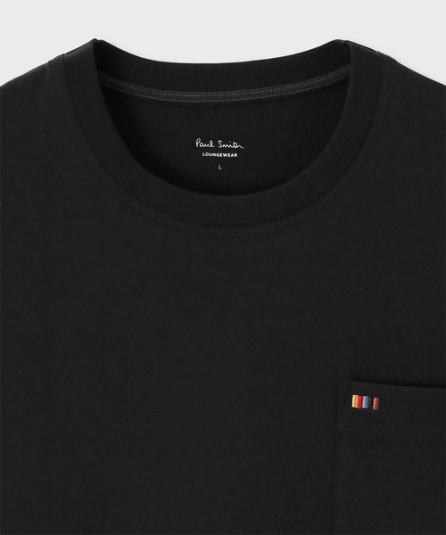 Paul Smith(ポールスミス)の「【ラウンジウェアー】“Artist Stripe Embroidery” Tシャツ【853362 7391S】(Tシャツ/カットソー・メンズ・ホワイト/ネイビー/ブラック・MEDIUM/LARGE)」の7枚目の写真