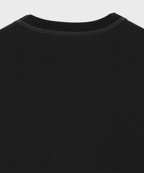 Paul Smith(ポールスミス)の「【ラウンジウェアー】“Artist Stripe Embroidery” Tシャツ【853362 7391S】(Tシャツ/カットソー・メンズ・ホワイト/ネイビー/ブラック・MEDIUM/LARGE)」の6枚目の写真