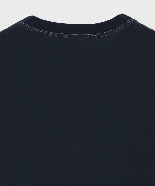 Paul Smith(ポールスミス)の「【ラウンジウェアー】“Artist Stripe Embroidery” Tシャツ【853362 7391S】(Tシャツ/カットソー・メンズ・ホワイト/ネイビー/ブラック・MEDIUM/LARGE)」の4枚目の写真