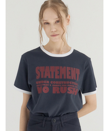 No Rush Club Ringer Tee_Navy