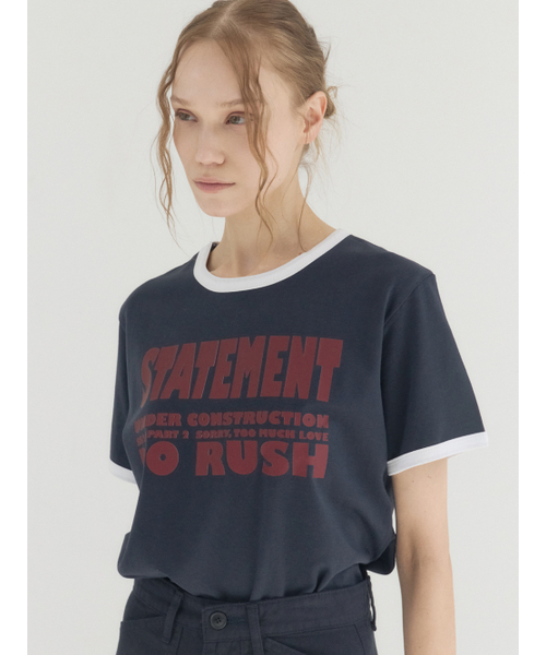 Sorry,Too Much Love（ソーリートゥーマッチラブ）の「No Rush Club Ringer Tee_Navy（Tシャツ/カットソー・レディース・その他・FREE）」の4枚目の写真