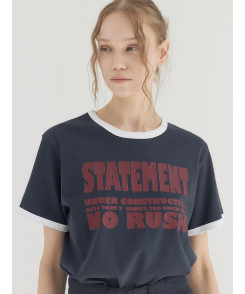 Sorry,Too Much Love（ソーリートゥーマッチラブ）の「No Rush Club Ringer Tee_Navy（Tシャツ/カットソー・レディース・その他・FREE）」の5枚目の写真