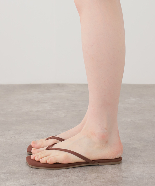 Deuxieme Classe（ドゥーズィエムクラス）の「【TKEES/ティキーズ】SQUARE TOE LILY SUEDE（サンダル・レディース・ブラウン/ブラック・37/38/39）」の17枚目の写真
