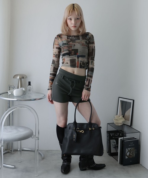 Ulysses(ユリシス)の「折り返しリブショートパンツ(その他パンツ・レディース・グレー/ブラック・S/M/L)」の19枚目の写真