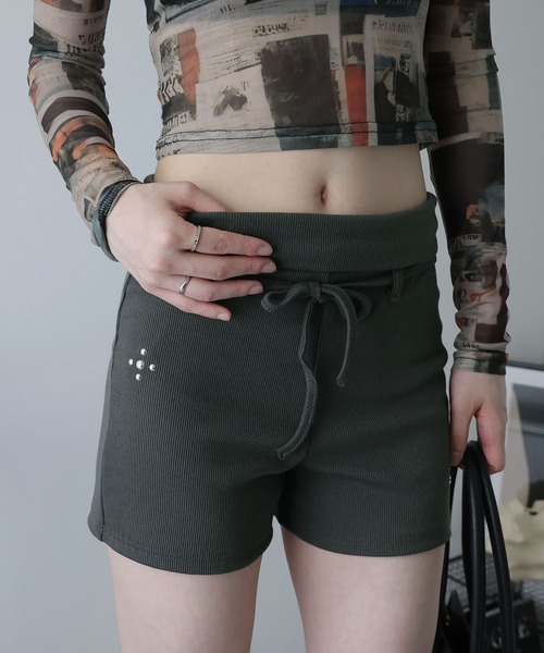 Ulysses(ユリシス)の「折り返しリブショートパンツ(その他パンツ・レディース・グレー/ブラック・S/M/L)」の11枚目の写真