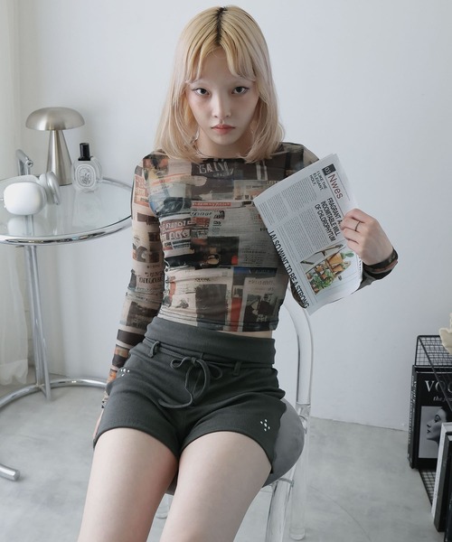 Ulysses(ユリシス)の「折り返しリブショートパンツ(その他パンツ・レディース・グレー/ブラック・S/M/L)」の16枚目の写真