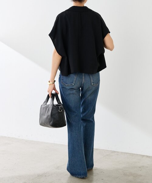 BEARDSLEY(ビアズリー)の「《6/20(土)12:00予約開始》スクエアミニボストンバッグ《本革》(ボストンバッグ・レディース・ブラック/グレー系その他・FREE)」の3枚目の写真