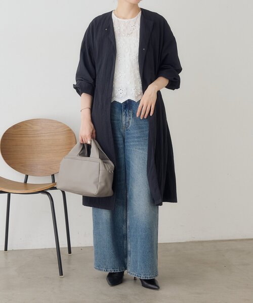 BEARDSLEY(ビアズリー)の「《6/20(土)12:00予約開始》スクエアミニボストンバッグ《本革》(ボストンバッグ・レディース・ブラック/グレー系その他・FREE)」の16枚目の写真