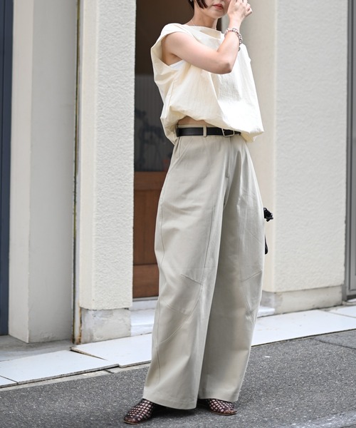 Marient(マリエント)の「エアリーブラウス(シャツ/ブラウス・レディース・ベージュ/ホワイト・FREE)」の21枚目の写真