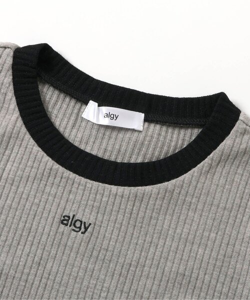 algy（アルジー）の「ラメテレコりぼん半袖Tシャツ（Tシャツ/カットソー・キッズ・ラベンダー/イエロー/グレー・130/160/150/140）」の11枚目の写真