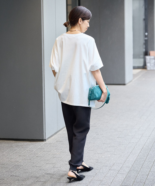 IENA(イエナ)の「《追加2/洗濯機洗い可》イージージョガーパンツ(スウェットパンツ・レディース・ブラック/ホワイト・36/38)」の16枚目の写真
