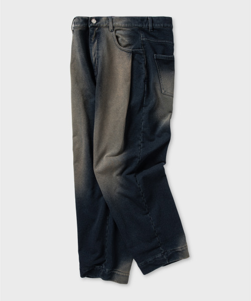 NONBLANK(ノンブランク)の「デニムスウェットパンツ_INDIGO(デニムパンツ・メンズ・ダークネイビー・SMALL/MEDIUM/LARGE/X-LARGE)」の3枚目の写真