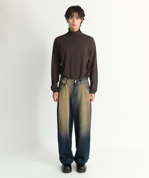 NONBLANK(ノンブランク)の「デニムスウェットパンツ_INDIGO(デニムパンツ・メンズ・ダークネイビー・SMALL/MEDIUM/LARGE/X-LARGE)」の5枚目の写真