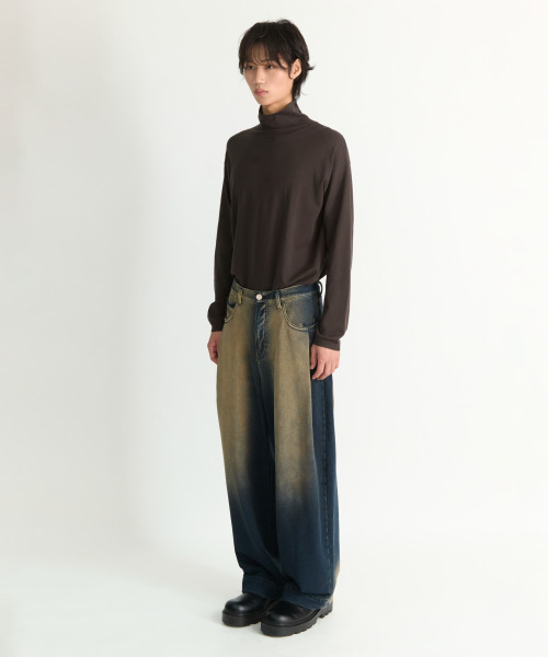 NONBLANK(ノンブランク)の「デニムスウェットパンツ_INDIGO(デニムパンツ・メンズ・ダークネイビー・SMALL/MEDIUM/LARGE/X-LARGE)」の7枚目の写真