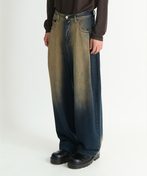 NONBLANK(ノンブランク)の「デニムスウェットパンツ_INDIGO(デニムパンツ・メンズ・ダークネイビー・SMALL/MEDIUM/LARGE/X-LARGE)」の8枚目の写真