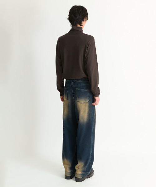 NONBLANK(ノンブランク)の「デニムスウェットパンツ_INDIGO(デニムパンツ・メンズ・ダークネイビー・SMALL/MEDIUM/LARGE/X-LARGE)」の9枚目の写真