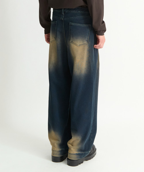 NONBLANK(ノンブランク)の「デニムスウェットパンツ_INDIGO(デニムパンツ・メンズ・ダークネイビー・SMALL/MEDIUM/LARGE/X-LARGE)」の10枚目の写真