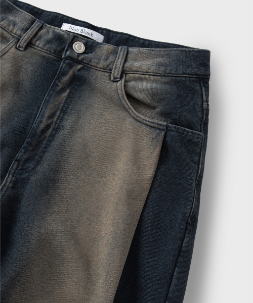 NONBLANK(ノンブランク)の「デニムスウェットパンツ_INDIGO(デニムパンツ・メンズ・ダークネイビー・SMALL/MEDIUM/LARGE/X-LARGE)」の17枚目の写真