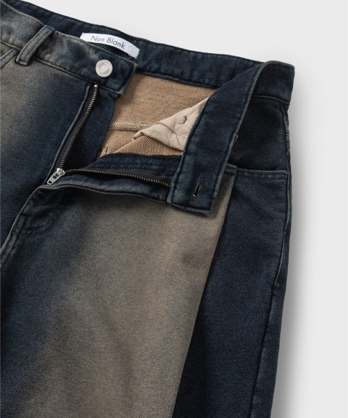 NONBLANK(ノンブランク)の「デニムスウェットパンツ_INDIGO(デニムパンツ・メンズ・ダークネイビー・SMALL/MEDIUM/LARGE/X-LARGE)」の18枚目の写真