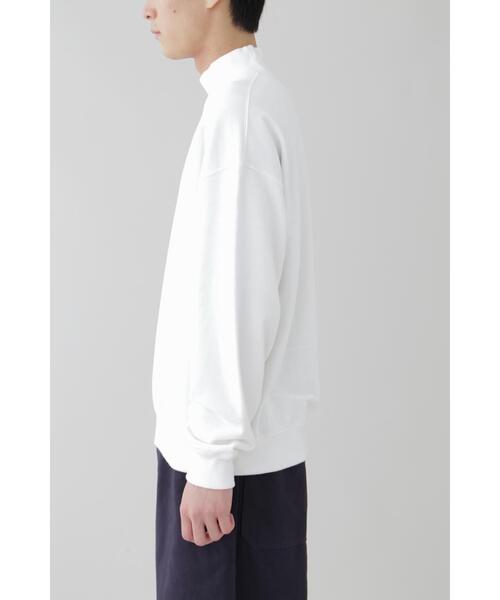 YLEVE(イレーヴ)の「Y / ORGANIC COTTON BLEND HEAVY WEIGHT FLEECE TURTLE NECK(スウェット・メンズ・ホワイト/ネイビー・4/1)」の6枚目の写真