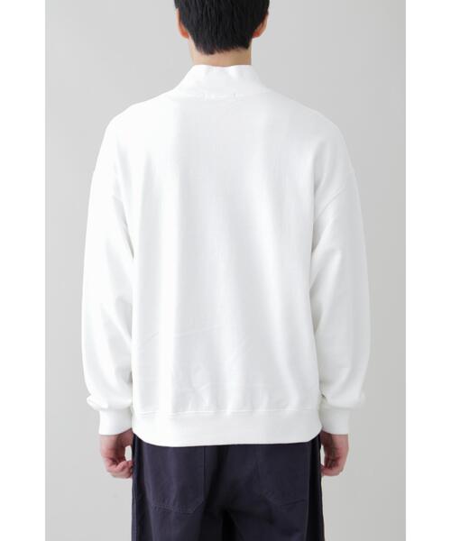 YLEVE(イレーヴ)の「Y / ORGANIC COTTON BLEND HEAVY WEIGHT FLEECE TURTLE NECK(スウェット・メンズ・ホワイト/ネイビー・4/1)」の7枚目の写真
