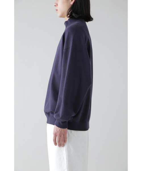 YLEVE(イレーヴ)の「Y / ORGANIC COTTON BLEND HEAVY WEIGHT FLEECE TURTLE NECK(スウェット・メンズ・ホワイト/ネイビー・4/1)」の16枚目の写真