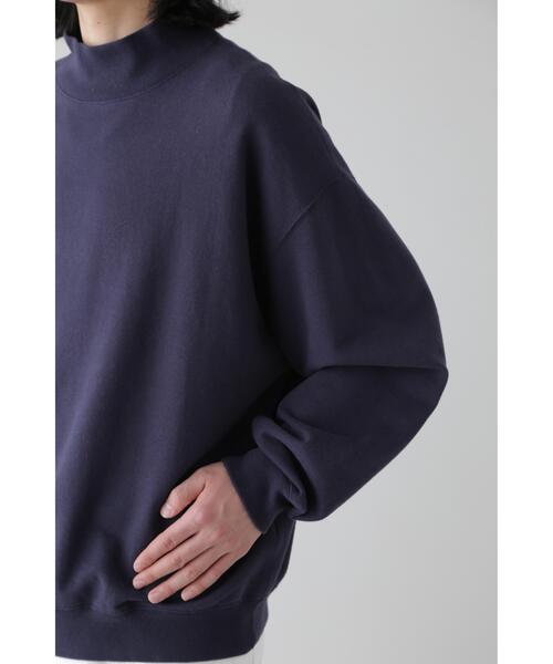 YLEVE(イレーヴ)の「Y / ORGANIC COTTON BLEND HEAVY WEIGHT FLEECE TURTLE NECK(スウェット・メンズ・ホワイト/ネイビー・4/1)」の19枚目の写真