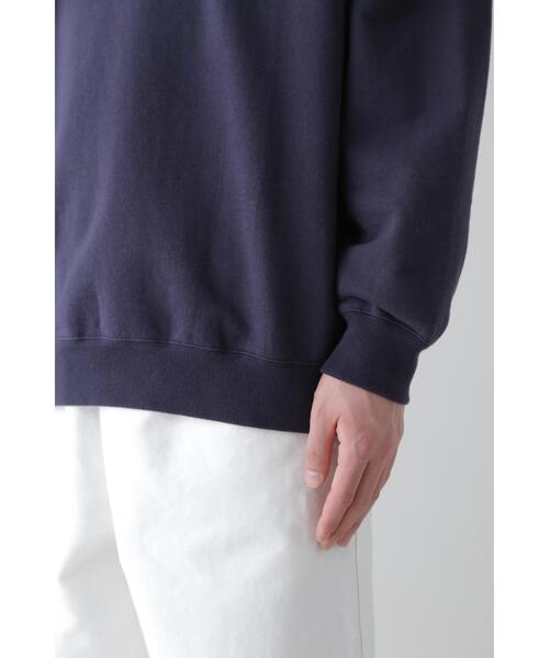 YLEVE(イレーヴ)の「Y / ORGANIC COTTON BLEND HEAVY WEIGHT FLEECE TURTLE NECK(スウェット・メンズ・ホワイト/ネイビー・4/1)」の20枚目の写真