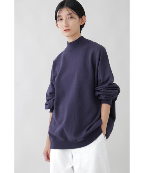 YLEVE(イレーヴ)の「Y / ORGANIC COTTON BLEND HEAVY WEIGHT FLEECE TURTLE NECK(スウェット・メンズ・ホワイト/ネイビー・4/1)」の22枚目の写真