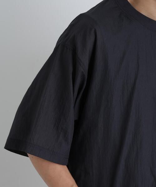 NANO universe(ナノユニバース)の「HRAFTeX(R)プルーオーバー 半袖(Tシャツ/カットソー・メンズ・カーキ/ベージュ/スミクロ・S/L/M)」の14枚目の写真