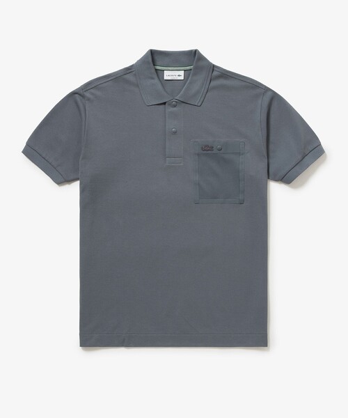 LACOSTE（ラコステ）の「メッシュポケットワントーンポロシャツ（ポロシャツ・メンズ・ブラック/オフホワイト/チャコール・2/5/4/3）」の4枚目の写真