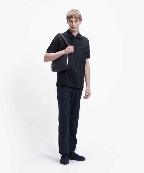 LACOSTE（ラコステ）の「メッシュポケットワントーンポロシャツ（ポロシャツ・メンズ・ブラック/オフホワイト/チャコール・2/5/4/3）」の20枚目の写真