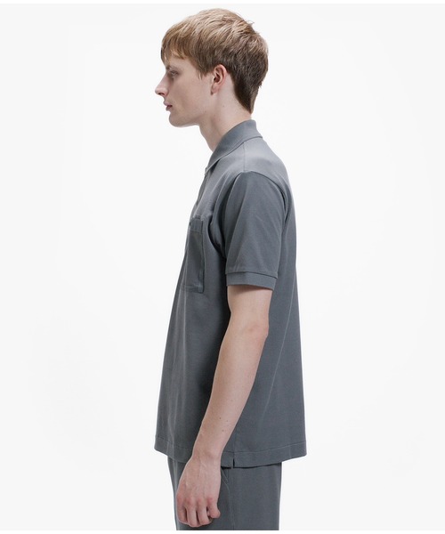 LACOSTE（ラコステ）の「メッシュポケットワントーンポロシャツ（ポロシャツ・メンズ・ブラック/オフホワイト/チャコール・2/5/4/3）」の13枚目の写真