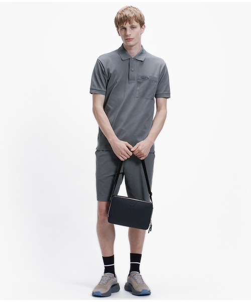 LACOSTE（ラコステ）の「メッシュポケットワントーンポロシャツ（ポロシャツ・メンズ・ブラック/オフホワイト/チャコール・2/5/4/3）」の14枚目の写真