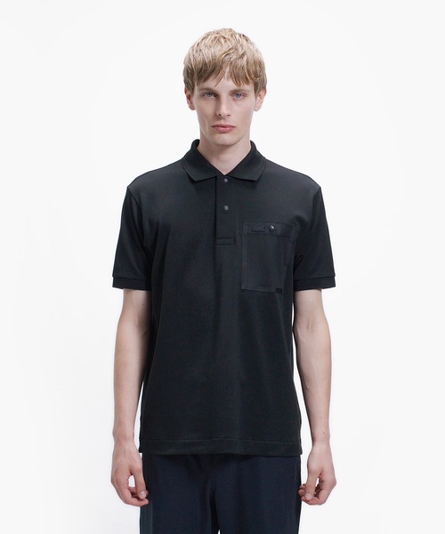 LACOSTE（ラコステ）の「メッシュポケットワントーンポロシャツ（ポロシャツ・メンズ・ブラック/オフホワイト/チャコール・2/5/4/3）」の15枚目の写真