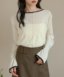 セール】Jacquard Long T-shirts（Tシャツ/カットソー）｜TODAYFUL