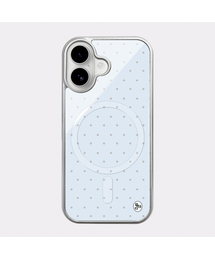 BOOMING（ブーミング）の「グレードットマグセーフシルバーエポキシバンパーケース (5colors)（スマホケース/カバー）」