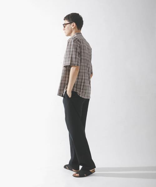 URBAN RESEARCH Sonny Label(アーバンリサーチサニーレーベル)の「ワッシャーチェックショートスリーブシャツ(シャツ/ブラウス・メンズ・オレンジ系その他/ブルー系その他/ブラウン系その他・LARGE/MEDIUM)」の12枚目の写真