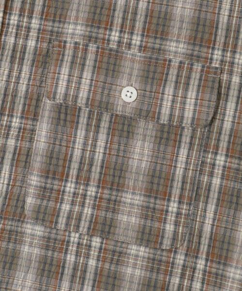 URBAN RESEARCH Sonny Label(アーバンリサーチサニーレーベル)の「ワッシャーチェックショートスリーブシャツ(シャツ/ブラウス・メンズ・オレンジ系その他/ブルー系その他/ブラウン系その他・LARGE/MEDIUM)」の14枚目の写真