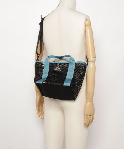 GREGORY(グレゴリー)の「ボートトートS BOAT TOTE S メッシュXリバーブルー(トートバッグ・メンズ・ブラック系・-)」の5枚目の写真
