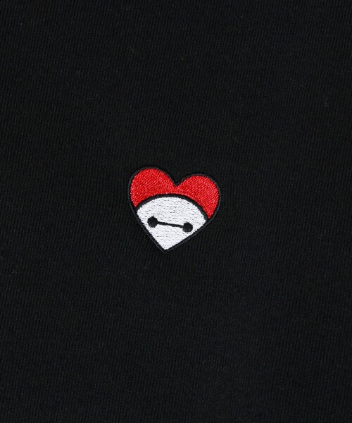 GLOSTER(グロスター)の「【BAYMAX/ベイマックス】サガラ刺繍クルースウェット 裏起毛(スウェット・メンズ・オフホワイト/ブラック・L/M)」の4枚目の写真