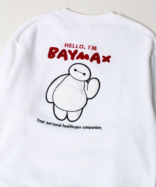 GLOSTER(グロスター)の「【BAYMAX/ベイマックス】サガラ刺繍クルースウェット 裏起毛(スウェット・メンズ・オフホワイト/ブラック・L/M)」の11枚目の写真