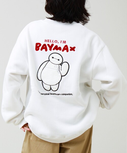 GLOSTER(グロスター)の「【BAYMAX/ベイマックス】サガラ刺繍クルースウェット 裏起毛(スウェット・メンズ・オフホワイト/ブラック・L/M)」の20枚目の写真