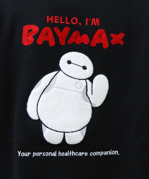 GLOSTER(グロスター)の「【BAYMAX/ベイマックス】サガラ刺繍クルースウェット 裏起毛(スウェット・メンズ・オフホワイト/ブラック・L/M)」の11枚目の写真