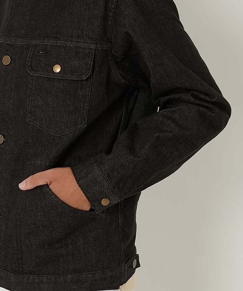 HOLLYWOOD RANCH MARKET（ハリウッドランチマーケット）の「インプレッシブ ストレッチデニム Ｇジャケット（デニムジャケット・メンズ・ブラック・XL/S/M/L）」の7枚目の写真