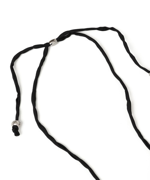 SHIPS(シップス)の「little black: ドロップ ペンダント シルクコード ネックレス(ネックレス・レディース・シルバー・ONE SIZE)」の3枚目の写真