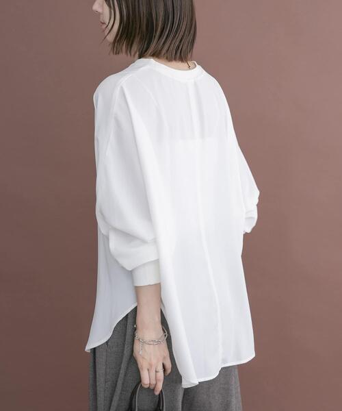 ITEMS URBANRESEARCH(アイテムズ アーバンリサーチ)の「ドルマンブラウス(シャツ/ブラウス・レディース・ブラック/ネイビー/ライトブルー/ホワイト・FREE)」の10枚目の写真